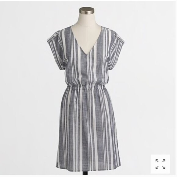 J. Crew Factory Dresses & Skirts - J. Crew Factory Striped V Neck Popover Dress XXS